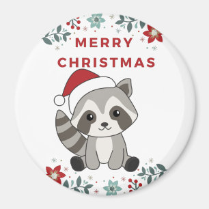 Íman Raccoon Christmas Snow Winter Raccoons Magnet