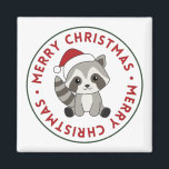 Íman Raccoon Christmas Snow Winter Raccoons Magnet<br><div class="desc">O guaxinim do Natal como um cartão de saudação. Animais engraçados com presentes e neve nas férias. Também é engraçado para o natal em julho. Os guaxinins são animais bonitos e perfeitos para o Natal.</div>