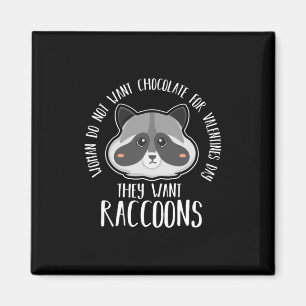 Íman Raccoon Lover Raccoon Para Dia de os namorados