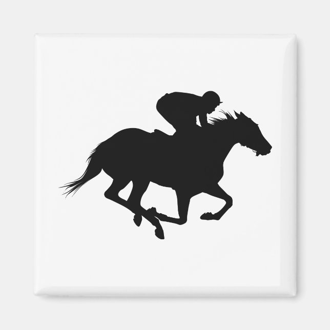 Íman Race Horse Silhouette (Frente)