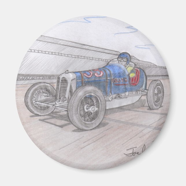 Íman RACER DE TRAVAGEM DIRT (redondo) (Frente)