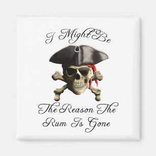 Íman Raciocina o rum é crânio ido do pirata