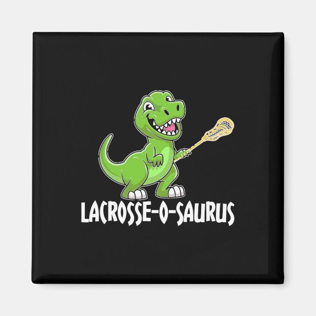 Íman Racket de Lacrosse T-rex Dino Lacrosse  (Frente)