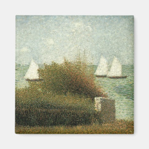 Íman Rade de Grandcamp por Georges Seurat, Vintage Art
