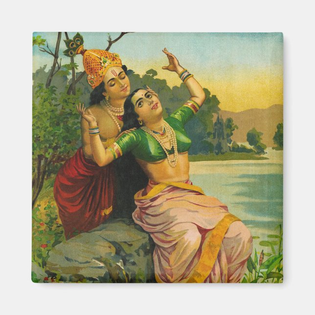 Íman Radha Bilas por Raja Ravi Varma (Frente)