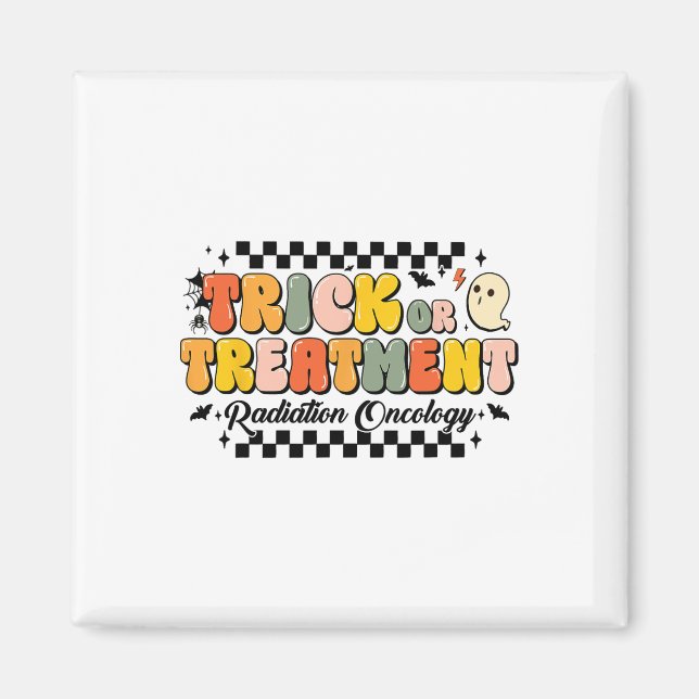 Íman Radiação De Truque Ou Tratamento Oncologia Hallowe (Frente)