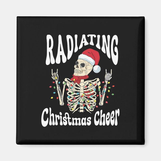 Íman Radiology Radiating Christmas Cheer X-ray Rad Tech (Frente)