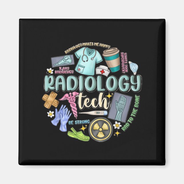 Íman Radiology Technician Christmas Rad Tech X-ray Tech (Frente)