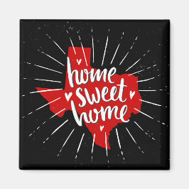 Íman Raider Red e Black Home Sweet Home Texas
