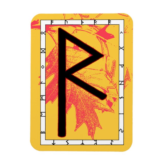 Íman Raidho Viking Rune Magnet - Equilíbrio! (Vertical)