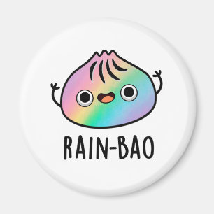 Íman Rain-bao Funny Rainbow Dimsum Bao Pun