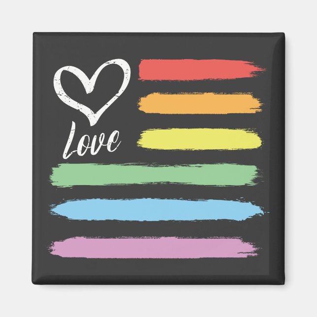 Íman Rainbow American Flag LGBT (Frente)