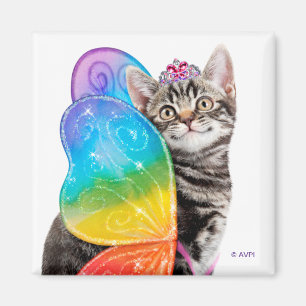 Íman Rainbow Butterfly Princess Kitten