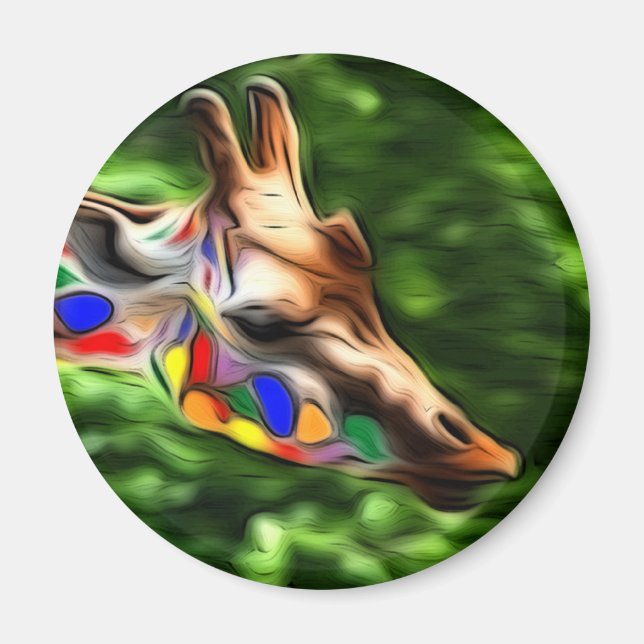 Íman Rainbow Giraffe (Frente)