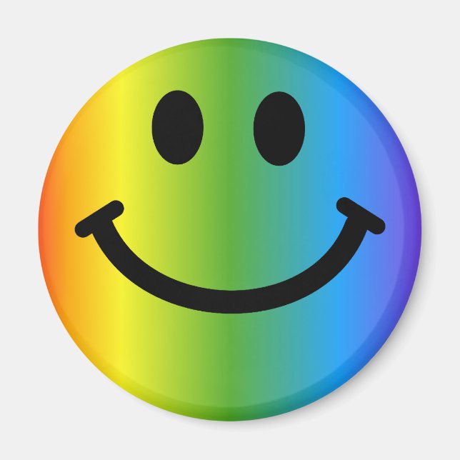 Íman Rainbow Happy Face (Frente)