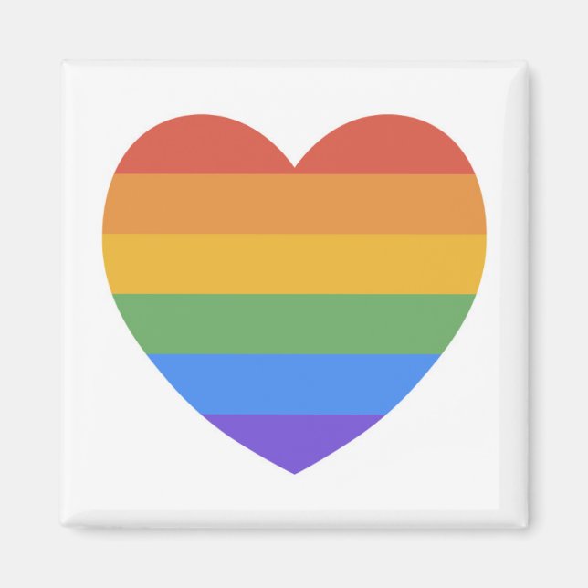 Íman Rainbow Heart (Frente)