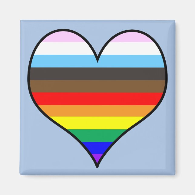 Íman Rainbow Heart (Frente)
