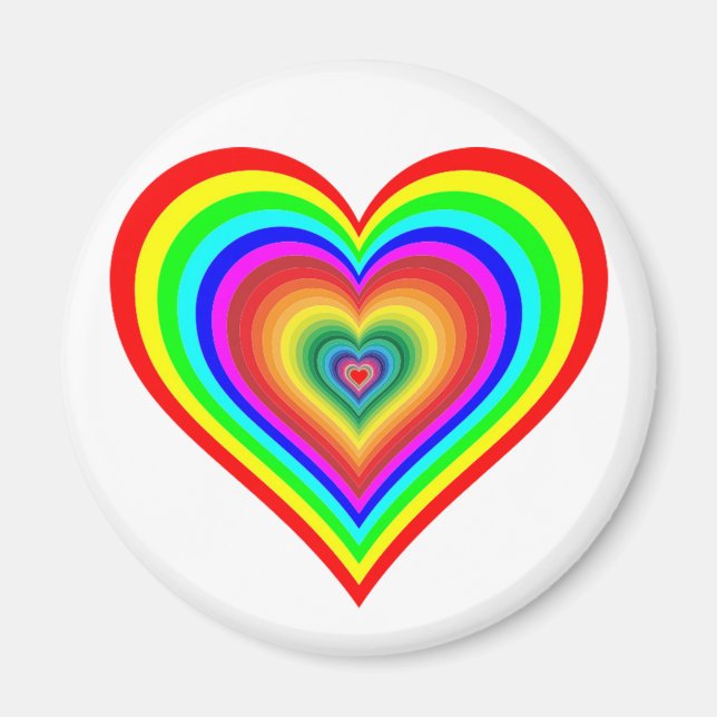 Íman Rainbow Heart (Frente)