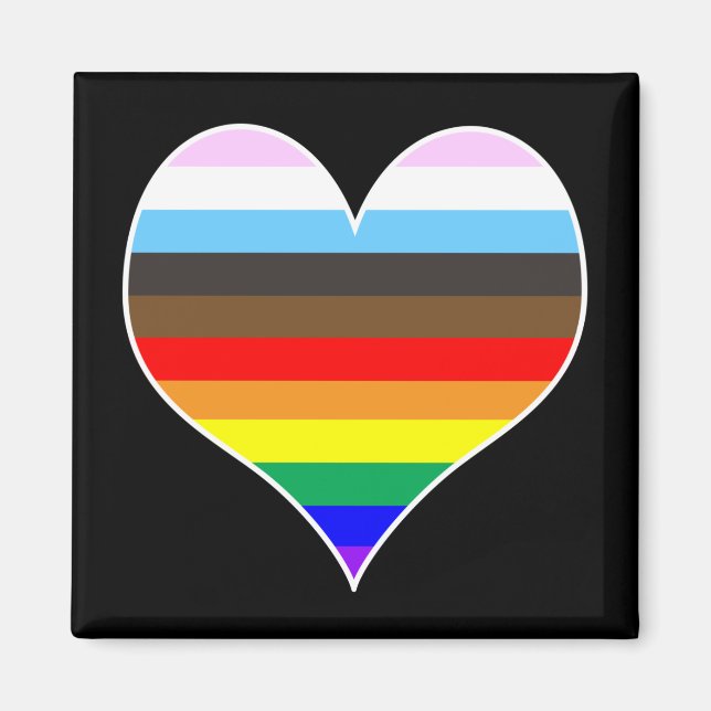 Íman Rainbow Heart (Frente)