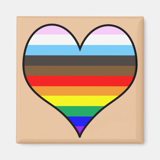 Íman Rainbow Heart (Frente)