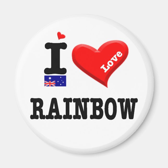 Íman RAINBOW - I Love (Frente)