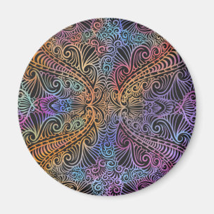 Íman Rainbow Kaleidoscope Mandala
