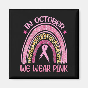 Íman Rainbow Leopard O Cancer da Mama Sensibilização ou
