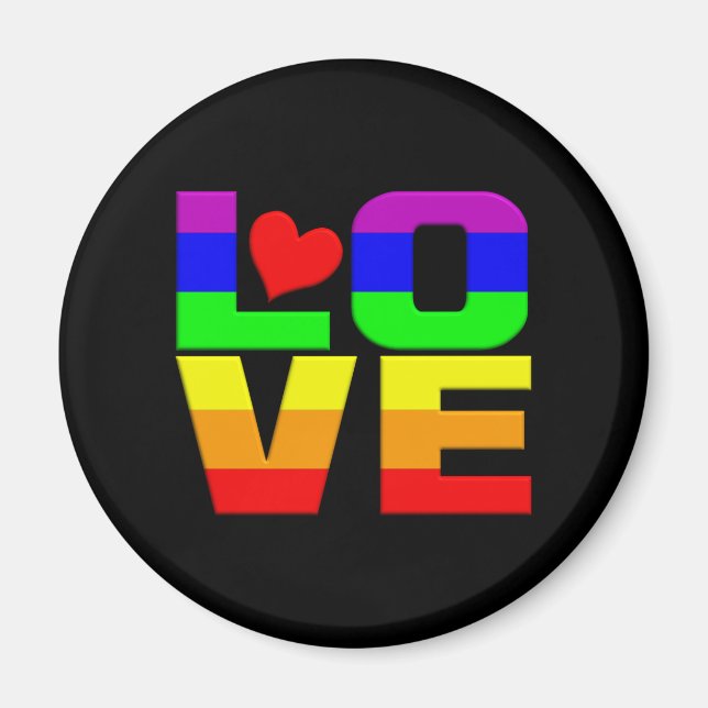 Íman Rainbow Love (Frente)