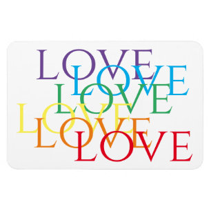 Íman RAINBOW LOVE 4x6, ímã flexível