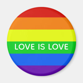 Íman Rainbow Love é Love Orgulho gay LGBTQ Beauful