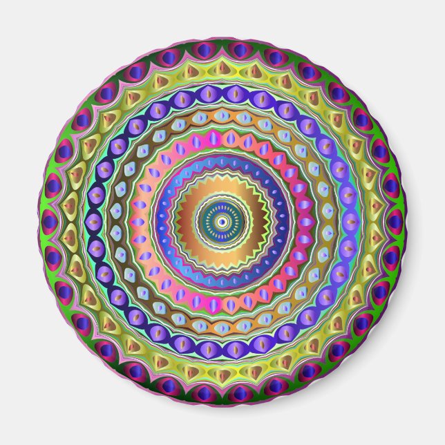 Íman Rainbow Mandala (Frente)