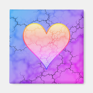 Íman Rainbow Marbled Heart