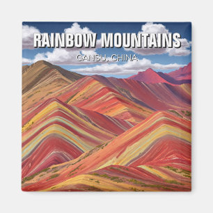 Íman Rainbow Mounties Gansu China Viagem