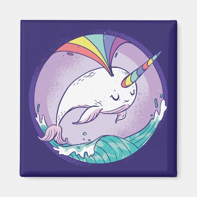 Íman Rainbow Narwhal (Frente)