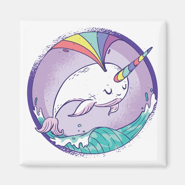 Íman Rainbow Narwhale (Frente)