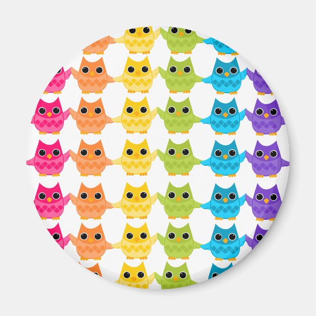 Íman Rainbow Owls (Frente)