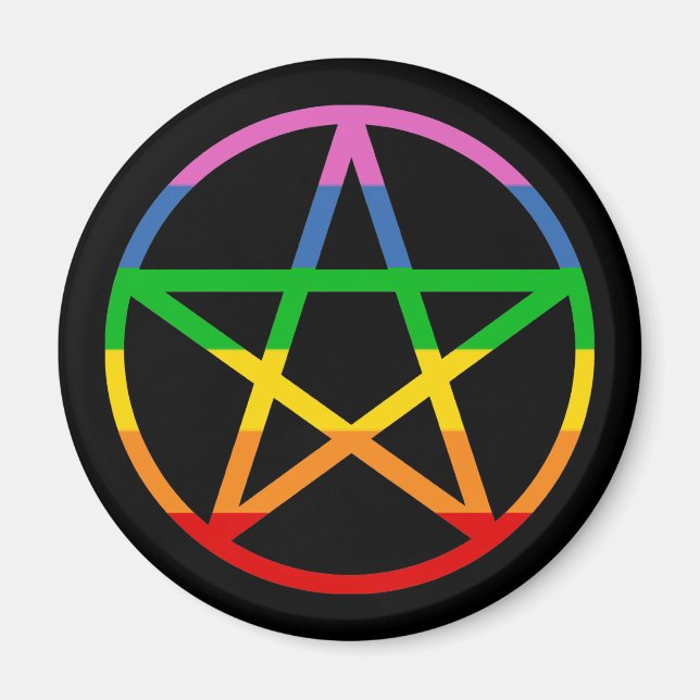 Íman Rainbow Pentacle (Frente)