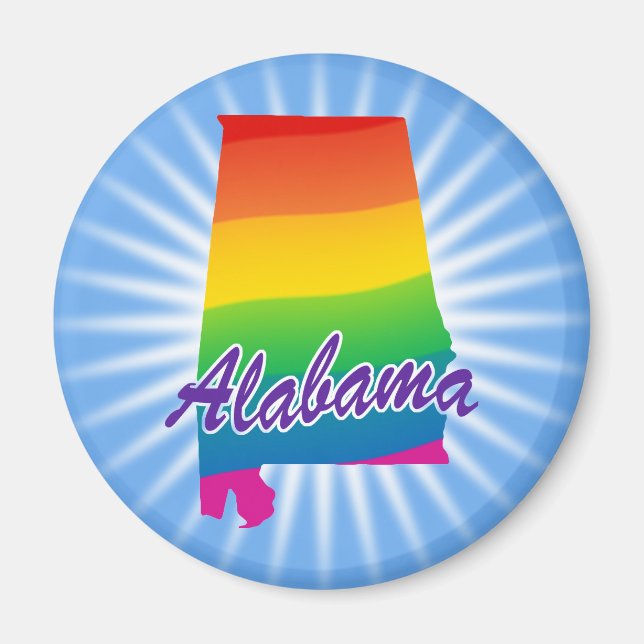 Íman Rainbow State Of Alabama (Frente)