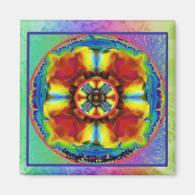Íman rainbowchakramandala2 (Frente)