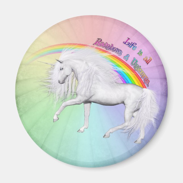 Íman Rainbows e Unicórnios (Frente)