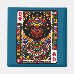 Íman rainha africana cartão melanina orgulho negro blm