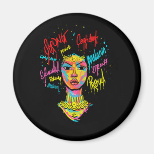 Íman Rainha Africana Forte Mulher Negra História Mês