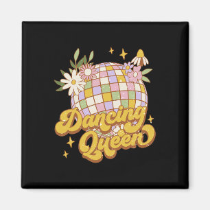 Íman Rainha Boho Dançante Flor Disco 70 e 80 Mulheres
