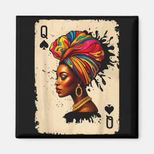 Íman Rainha Carta Orgulhosa História Negra Africana Mel