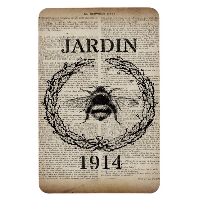 Íman rainha da colheita botânica francesa (Vertical)