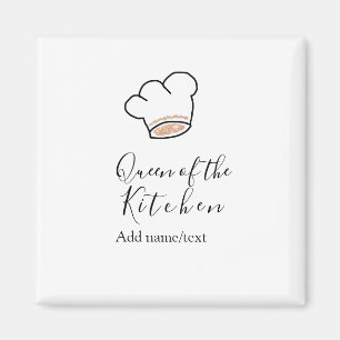 Íman Rainha da cozinha chef cozinhando adicionar nome c