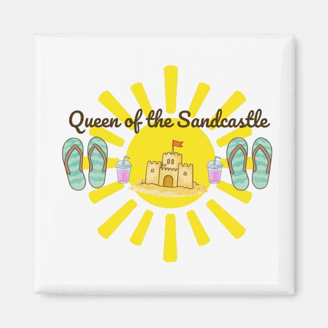 Íman Rainha da Diversão de Verão do Castelo de Areia Ím (Frente)