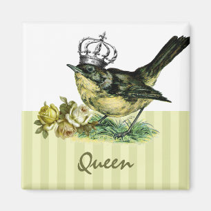 Íman Rainha da Vintage. Magneta de presente do dia de
