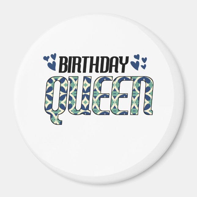 Íman Rainha de aniversário (Frente)