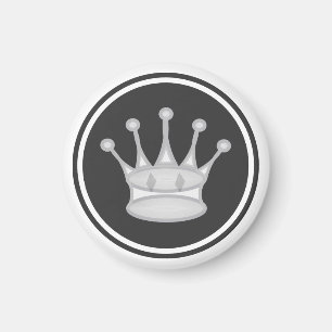 Íman Rainha do branco da parte de xadrez